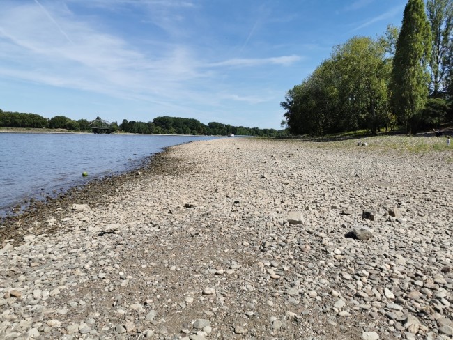 Normalerweise würde ich hier komplett unter Wasser stehen