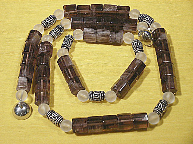 Fluorit Braun Halskette und Armband