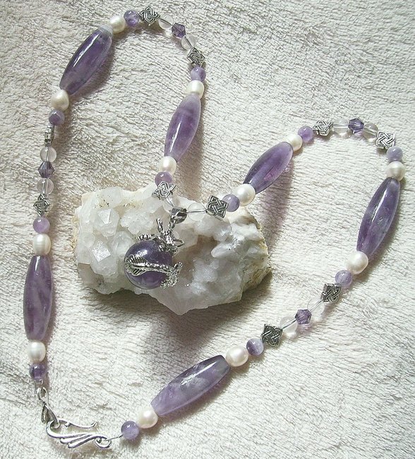 Amethyst - Süsswasserperle - Bergkristall