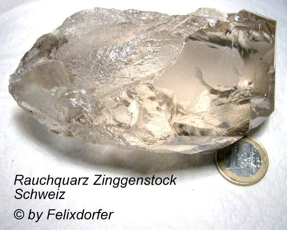 Rauchquarz vom Zinggenstock in der Schweiz  1a