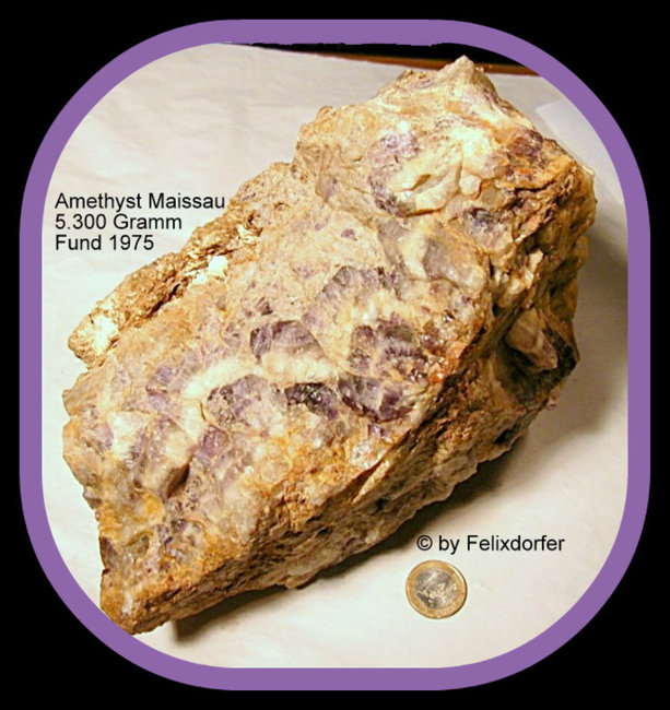 Maissauer Amethyst Eigenfund  5300 Gramm  1