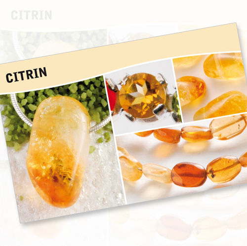 Citrin- Steine Karte