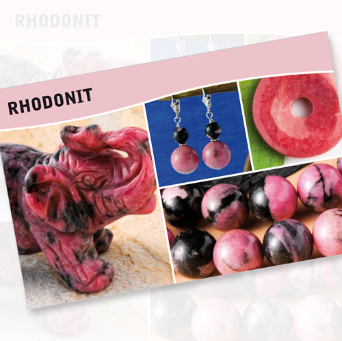 Rhodonit Steine Karte