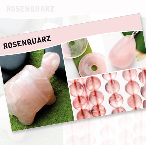 Rosenquarz Steine Karte