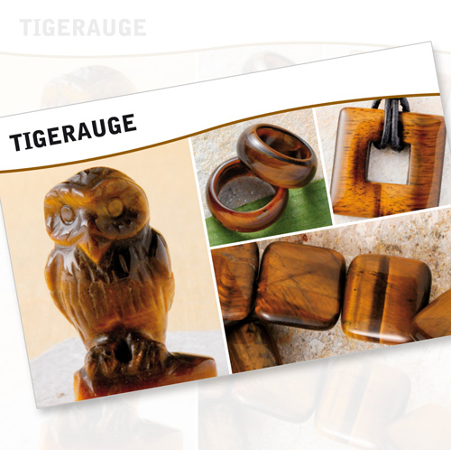 Tigerauge Steine Karte