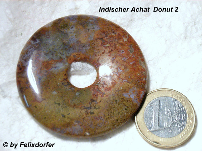 Indischer Achat in braun   Bund Jaspis Donut