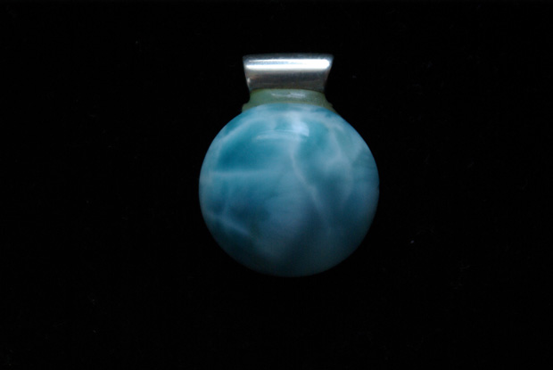 Mein selbst gemachter Larimar Anhaenger