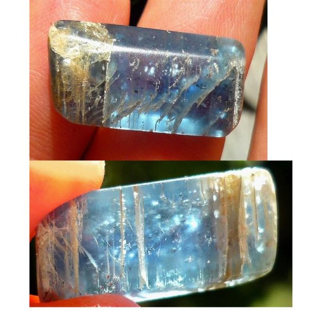 Cyanit, Maße: 24 x 10 x 5mm