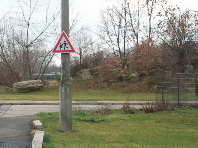 Rückseite des Spielplatzes