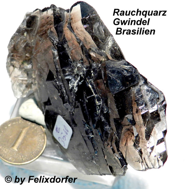 Rauchquarz  Gwindel Brasilien  2a