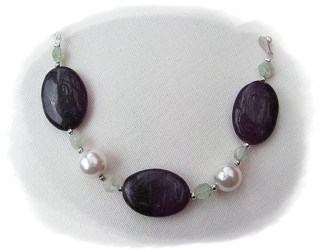 Armband Astrophylit - Aquamarin