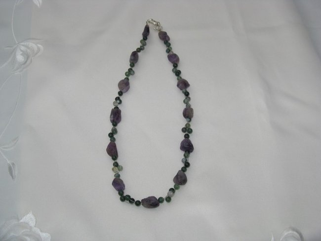 Moosachat mit Amethyst