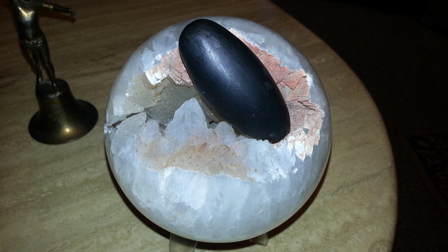 Black Shiva Lingam.