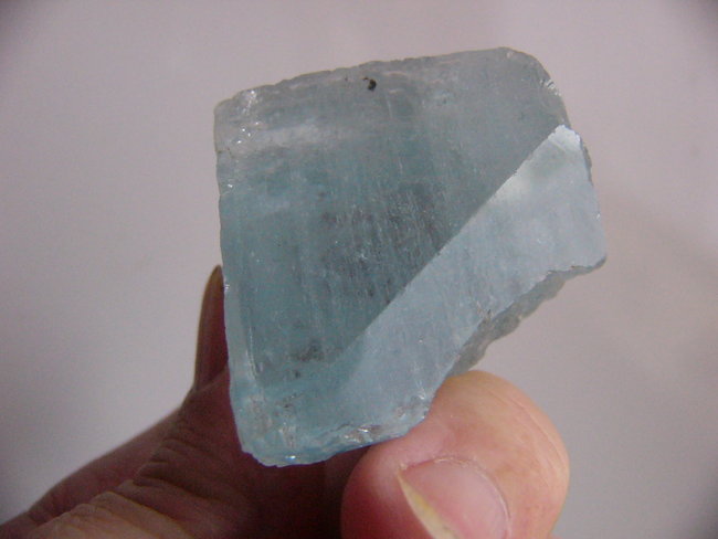 Aquamarin polierte Seite