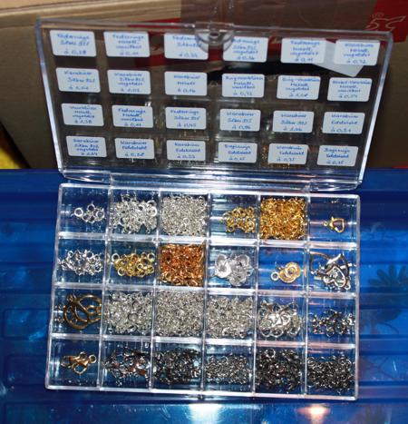 Sortierboxen für Silber-/Gold-Teile bzw. versilberte/vergoldete Teile