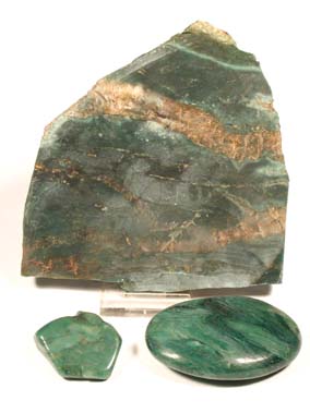 Budstone  Schnitt und Trommelsteine