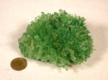 Gips grün aus Australien durch Kupfer oxid gefärbt.