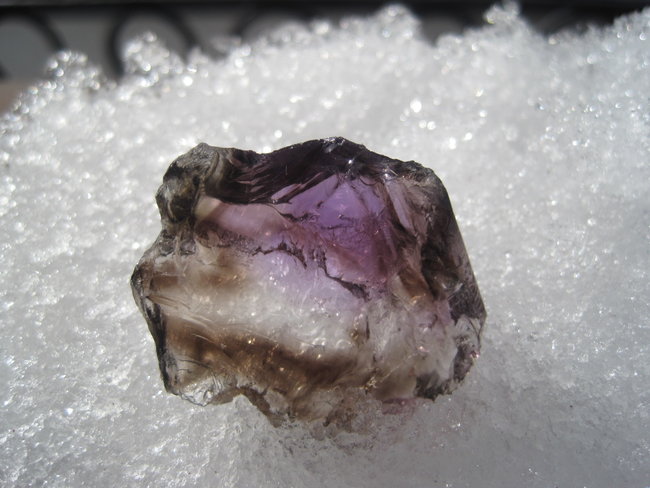 Amethyst-Rauchquarz Elestial