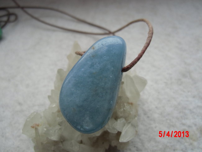 blauer Aquamarin Anhänger