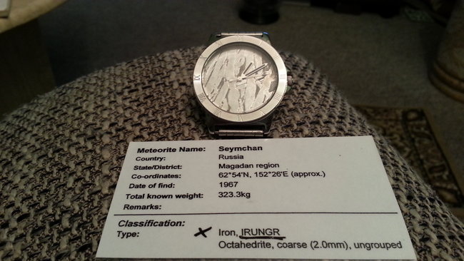 Meteorit Uhr. Seymchan aus Russland. :-)
