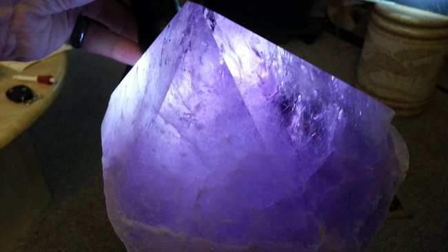 Amethyst Spitze aus Brasilien, 8,3 kg. :-)