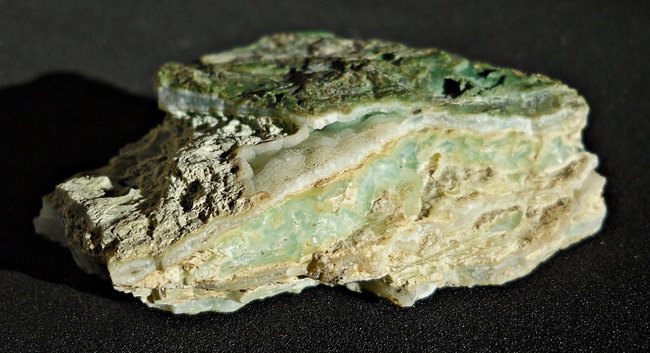 Garnierit, Chalcedon, Chrysopras _ Tgb. Callenberg, Nord II , 1984.JPG