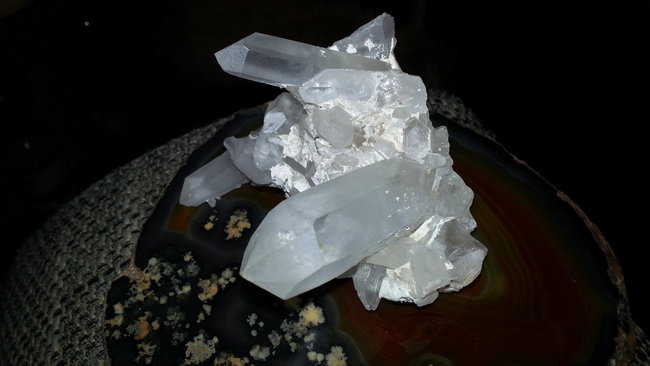 Bergkristallstufe aus Madagaskar. :-) 339gr. :-)