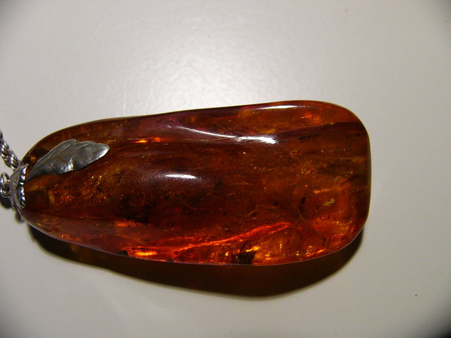Bernstein Anhänger 7 x 3cm