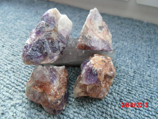 Amethyststücke