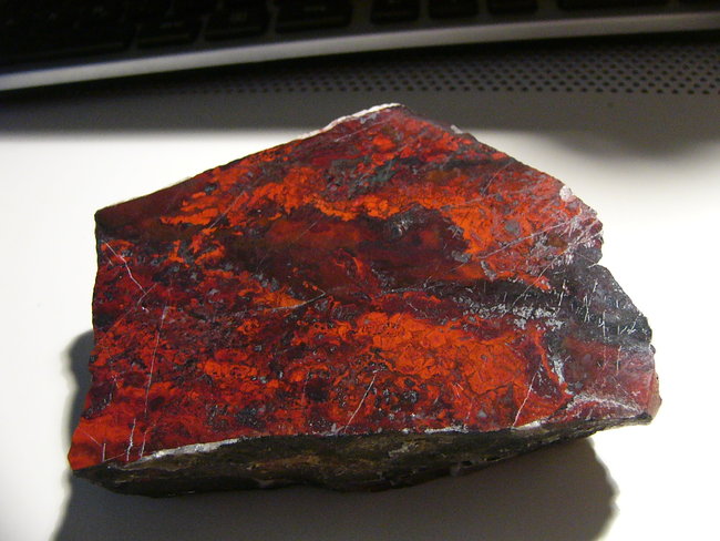 Jaspis polierte Vorderseite 11x 7cm