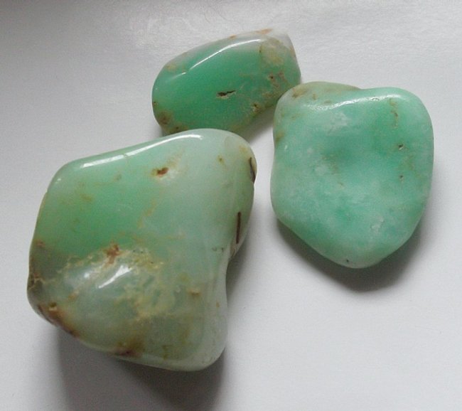 Chrysopras getrommelt