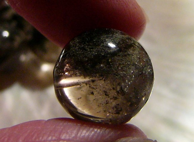 Rauchquarz mit  Chlorit Einschlüssen