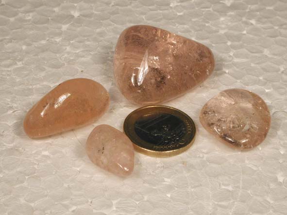 Morganit  Trommelsteine verschiedene