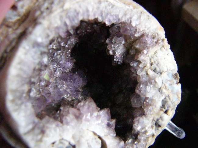 Geode mit Amethyst