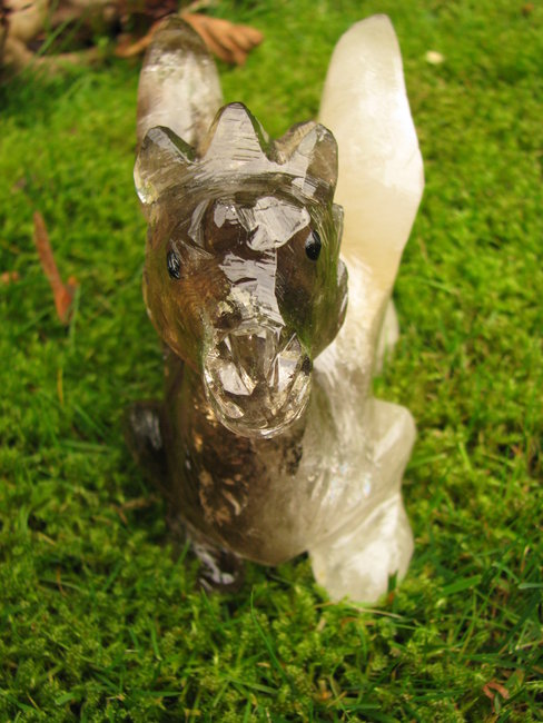 Rauchquarz Drache