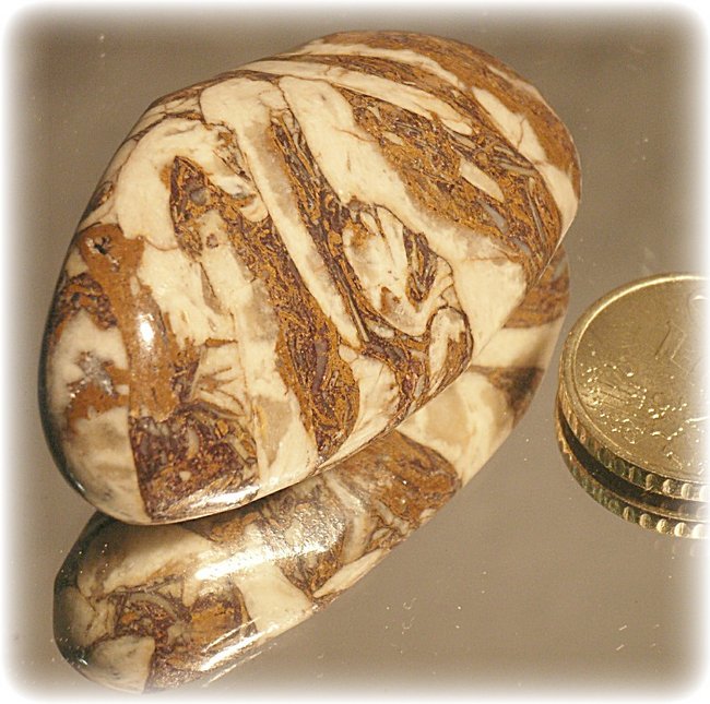 Jaspopal - Trommelstein aus Australien Gemenge aus Jaspis mit Opal