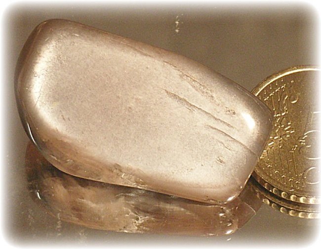 Mondstein braun-grau Trommelstein