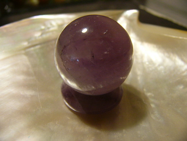 Amethyst auf Amethyst Donat
