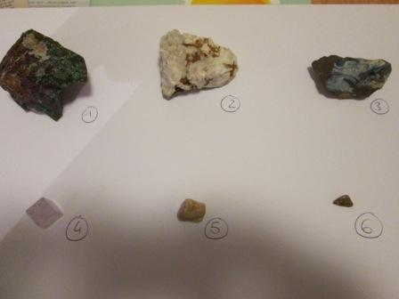 Alle Mineralien im Vergleich