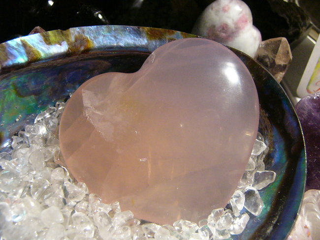 Rosenquarz Herz