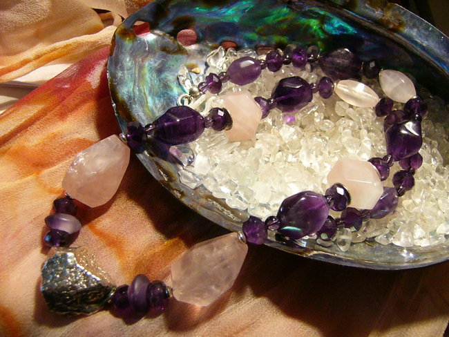 Rosenquarz Amethyst