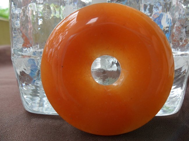 Aventurin, Orange, Donut, 50 mm