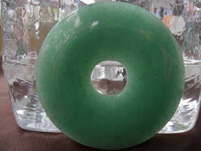Aventurin, Grün,  Donut, 50 mm,