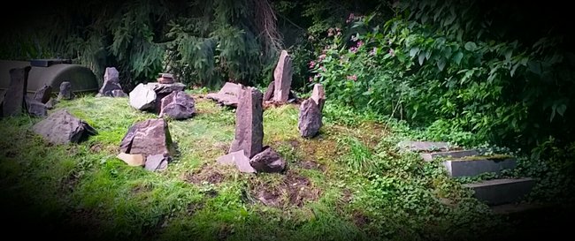Blick von de Seite mit Aufgang