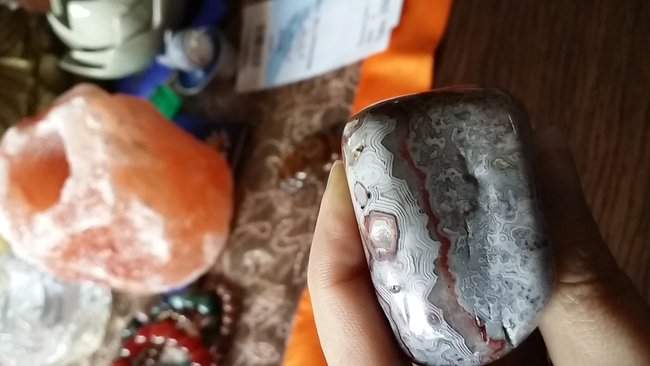 Zumindestens hat er Achatmuster