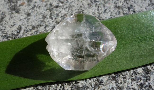 Bergkristall mit Regenbögchen