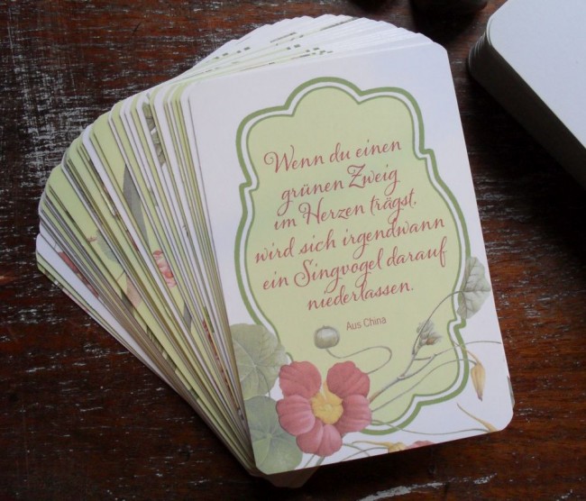 Deck &quot;Kraft schöpfen&quot;