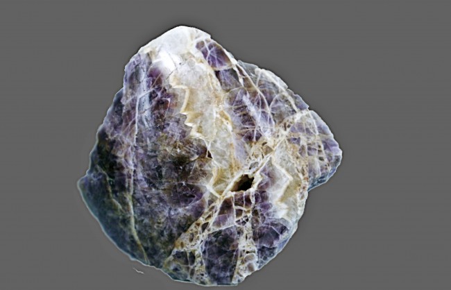 Fundstück Amethyst aus der Müglitz