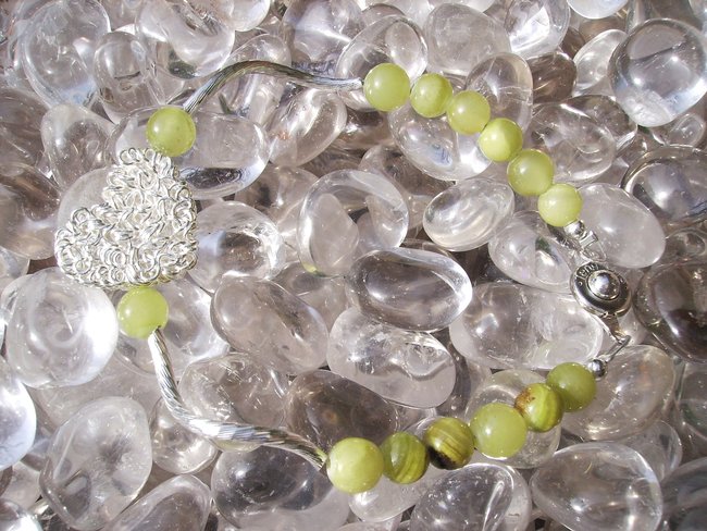 Afghanische Jade - Metallteile