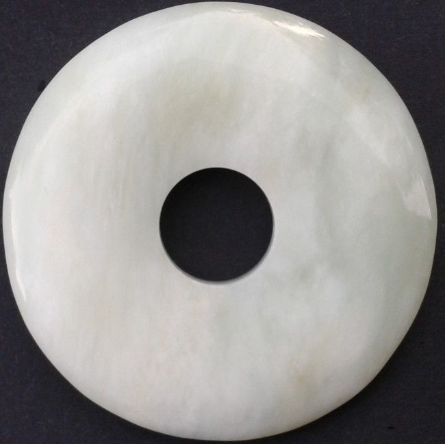 Serpentin China Jade Donut undurchsichtig